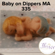 Load image into Gallery viewer, MA 335 Baby on Diapers Silicone Mold