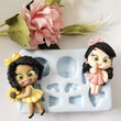 Load image into Gallery viewer, Precious Little Girls Silicone Mold AJ #26