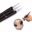 Load image into Gallery viewer, 3pcs/set Eyebrowns Paint Brush set #0, 00, 000
