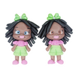 Load image into Gallery viewer, 463 Precious & Shanice Twins Clay Doll for Bow-Center, Jewelry Charms, Accessories, and More