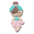 Load image into Gallery viewer, 377 MeToo Pink Ballet Clay Doll for Bow-Center, Jewelry Charms, Accessories, and More