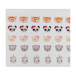 Load image into Gallery viewer, Adhesive Resin for Clays MF 29 Cute Animals (7mm ) 80 Units