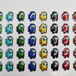 Load image into Gallery viewer, Adhesive Resin for Clays MF 62 Among Us (1.5 X 1.0 CM) 60 Units