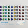 Load image into Gallery viewer, Adhesive Resin for Clays MF 62 Among Us (1.5 X 1.0 CM) 60 Units
