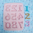 Load image into Gallery viewer, Decorative Numbers silicone Mold 281 MA