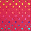Load image into Gallery viewer, Punch Leather Hearts - Hot Pink Rainbow Faux Leather Printed Vinyl Sheet
