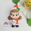 Load image into Gallery viewer, 555 Thea Xmas Cold Clay Doll for Bow-Center, Jewelry Charms, Accessories, and More