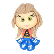 Load image into Gallery viewer, 023 Anna Princess Clay Doll for Bow-Center, Jewelry Charms, Accessories, and More