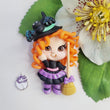 Load image into Gallery viewer, 588 Witch Samantha Clay Doll for Bow-Center, Jewelry Charms, Accessories, and More