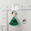 Load image into Gallery viewer, Tiana Glitter Double Acrylic Apliques
