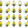 Load image into Gallery viewer, Adhesive Resin Cute Bee (P) MNC 20mm (H) 45 Units