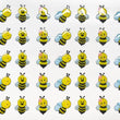 Load image into Gallery viewer, Adhesive Resin Cute Bee (P) MNC 20mm (H) 45 Units