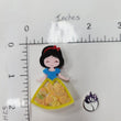 Load image into Gallery viewer, Snow White Glitter Double Acrylic Apliques