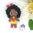 Load image into Gallery viewer, 240 Hannah Clay Doll for Bow-Center, Jewelry Charms, Accessories, and More