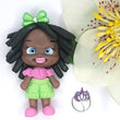 Load image into Gallery viewer, 463 Precious & Shanice Twins Clay Doll for Bow-Center, Jewelry Charms, Accessories, and More