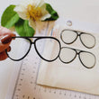 Load image into Gallery viewer, Adhesive Resin Eye Glasses for Clays MNC 524 AVIATOR 9cm 6Units