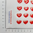 Load image into Gallery viewer, Adhesive Resin Red Hearts (M) MNC 60 Units