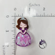Load image into Gallery viewer, Sofia Glitter Double Acrylic Apliques
