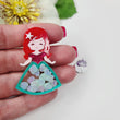 Load image into Gallery viewer, Ariel Glitter Double Acrylic Apliques