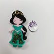 Load image into Gallery viewer, Yasmin Glitter Double Acrylic Apliques