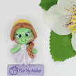 Load image into Gallery viewer, Green Princess 1 #234 Clay Doll for Bow-Center, Jewelry Charms, Accessories, and More