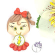 Load image into Gallery viewer, 215 Flash Super Girl Clay Doll for Bow-Center, Jewelry Charms, Accessories, and More