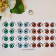 Load image into Gallery viewer, Adhesive Eyes for Clays Multicolor AAB 7580 XXL 16Pairs
