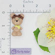 Load image into Gallery viewer, 550 Teddy The Pilot Bear Clay Doll for Bow-Center, Jewelry Charms, Accessories, and More