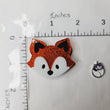 Load image into Gallery viewer, Fox Face Double Acrylic Apliques