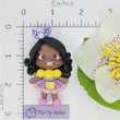 Load image into Gallery viewer, 571 Violet & Jasmine Twins Clay Doll for Bow-Center, Jewelry Charms, Accessories, and More