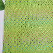 Load image into Gallery viewer, Punch Leather Hearts - Lime Rainbow Faux Leather Printed Vinyl Sheet