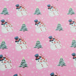 Load image into Gallery viewer, Christmas - Snow Couple Faux Leather Printed Vinyl Sheet
