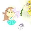 Load image into Gallery viewer, 111 Charlenne Clay Doll for Bow-Center, Jewelry Charms, Accessories, and More