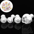 Load image into Gallery viewer, 4 Pcs/Set Mini Plum#2 Plunger Biscuit Cookies Cutter Mold