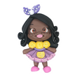 Load image into Gallery viewer, 571 Violet & Jasmine Twins Clay Doll for Bow-Center, Jewelry Charms, Accessories, and More
