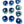 Load image into Gallery viewer, Adhesive Resin Eyes FNY 1012 - Large/G - 8 Pairs - W/H: 23mm x 25mm (0.90&quot; x 1&quot;) - for use with Clay, EVA, Felt, Fabric and more

