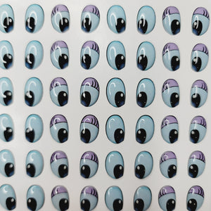 Adhesive Resin Eyes for Clays Multicolor R129 PP (X-SM) Toy 35 Pairs