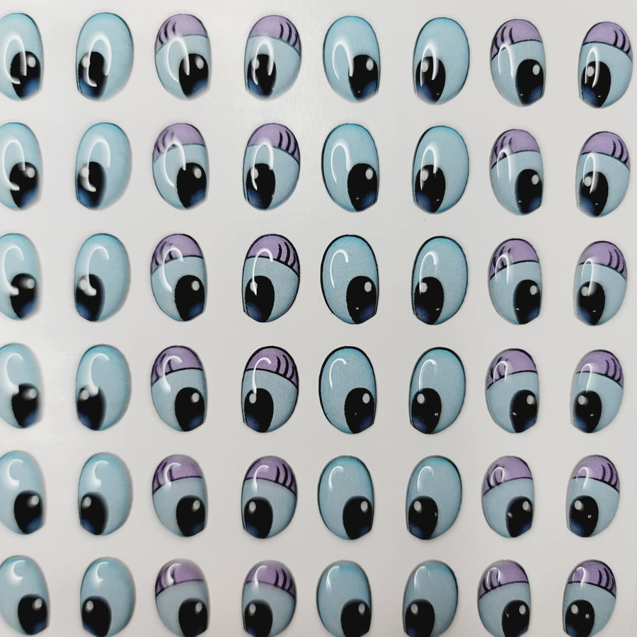 Adhesive Resin Eyes for Clays Multicolor R129 PP (X-SM) Toy 35 Pairs