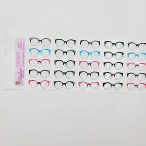 Adhesive Resin Glasses for Clays Multicolor STY O001 P-(SM) 3cm 25 Units