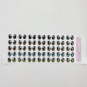 Adhesive Resin Eyes for Clays Multicolor STY R054 G 35 Pairs