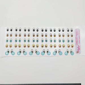 Adhesive Resin Eyes for Clays Multicolor STY R139 P (SM) 38Pairs