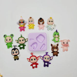 Universal Clay Doll Silicone Mold FNY #18