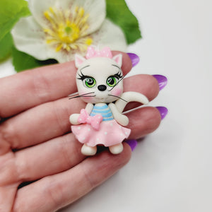 Nala Cat #699 Clay Doll for Bow-Center, Jewelry Charms, Accessories, and More