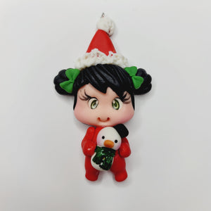 Makenzy Xmas #697 Clay Doll for Bow-Center, Jewelry Charms, Accessories, and More