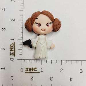 Leia #709 Clay Doll for Bow-Center, Jewelry Charms, Accessories, and More