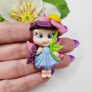 Fairy Lucy #704 Clay Doll for Bow-Center, Jewelry Charms, Accessories, and More
