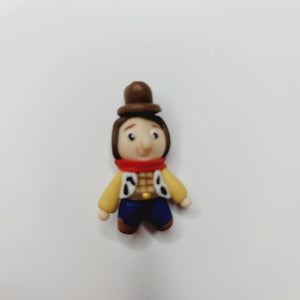 Mini Wood #714 Clay Doll for Bow-Center, Jewelry Charms, Accessories, and More