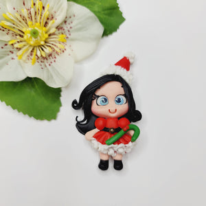 Lorraine Xmas #702 Clay Doll for Bow-Center, Jewelry Charms, Accessories, and More