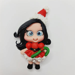Lorraine Xmas #702 Clay Doll for Bow-Center, Jewelry Charms, Accessories, and More