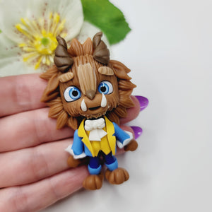 The Beast 8 #684 Clay Doll for Bow-Center, Jewelry Charms, Accessories, and More